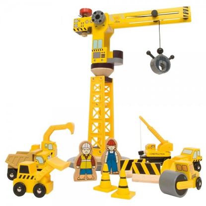 veicoli del cantiere giocattolo - accessori per pista trenino in legno