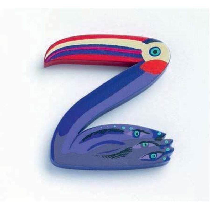 lettera Z Djeco uccello blu – decorazione nome bambino