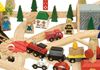 Incrocio per pista trenini - ferrovia in legno