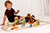 Trenino dinosauri Bigjigs Toys – vista percorso completo