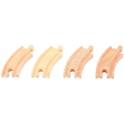 Binari in legno curvi per trenini - pista trenini giocattolo