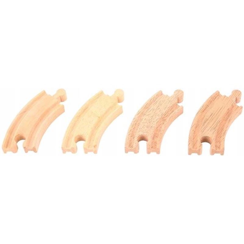 Binari in legno curvi per trenini - pista trenini giocattolo
