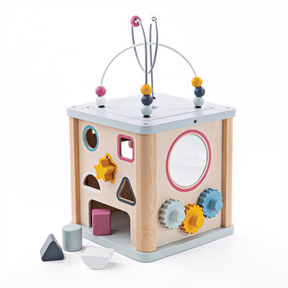 cubo multiattività in legno – regalo primo compleanno bambini
