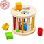 contenitore per forme in legno – gioco di incastri montessori per bambini