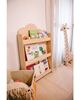 libreria montessoriana in legno in una cameretta per bambini – arredo educativo salvaspazio