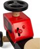 dettaglio volante e comndel trattore cavalcabile in legno Bigjigs Toys – gioco primipassi per bambini