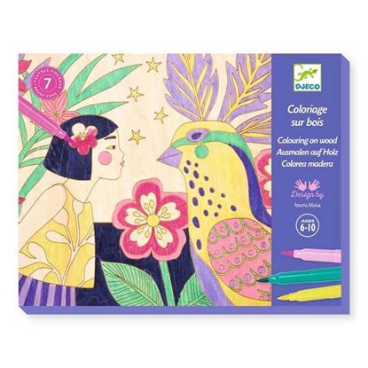 colorare-sul-legno-djeco – gioco creativo bambini con pennarelli a punta pennello