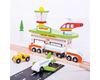dettaglio aeroporto giocattolo della pista trenini - Bigjigs Toys