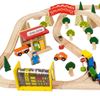 galleria pista trenini aeroporto - trenini in legno Bigjigs Toys