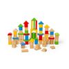 costruzioni in legno bambini con torri e strutture colorate