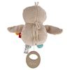 retro carillon peluche gufo con meccanismo interno estraibile